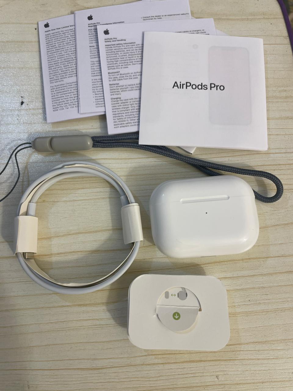 Air pods pro 2nd generation (white) with Flag (Imported)