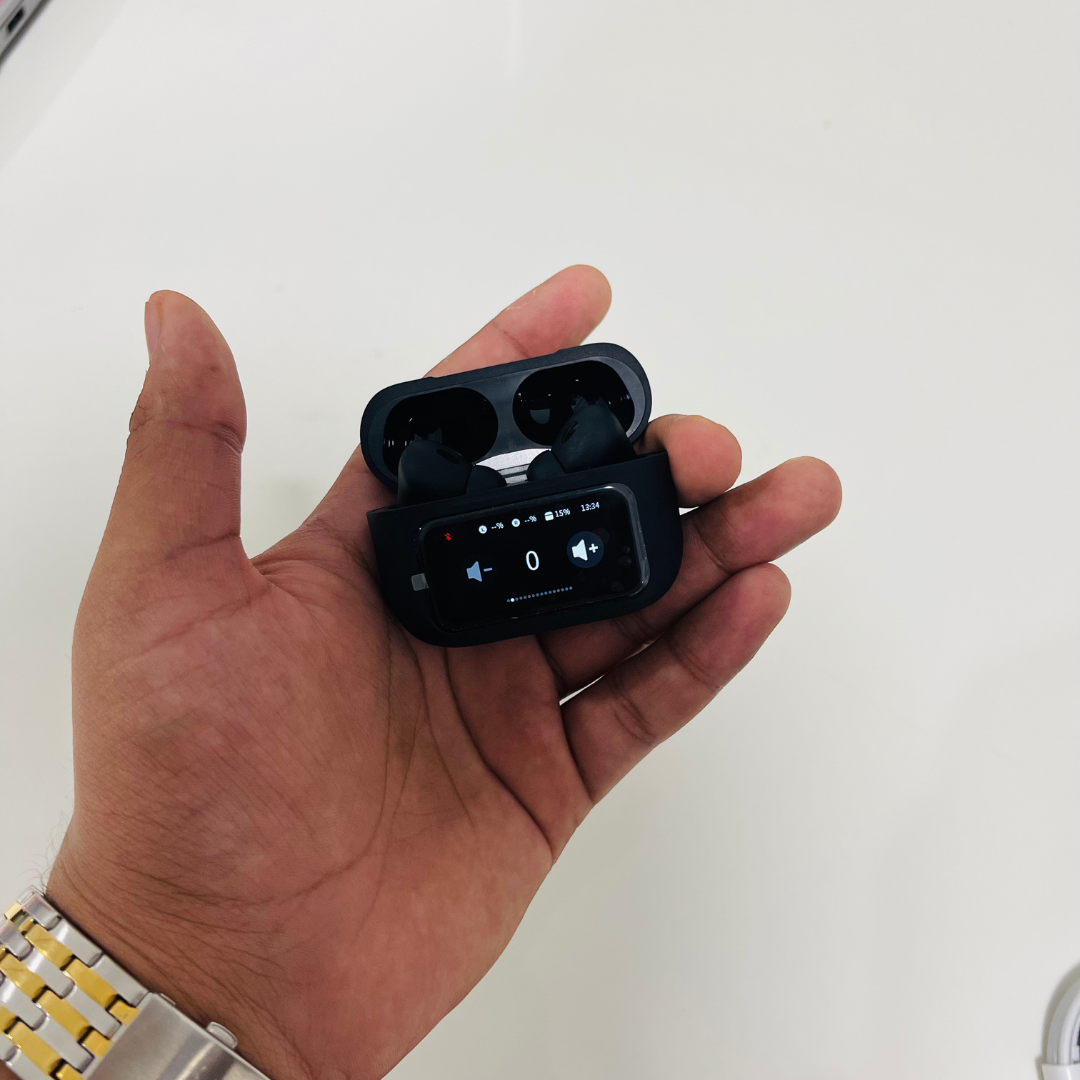 AIRPODS A9 PRO Touch Screen ANC/ENC Noise Reduction