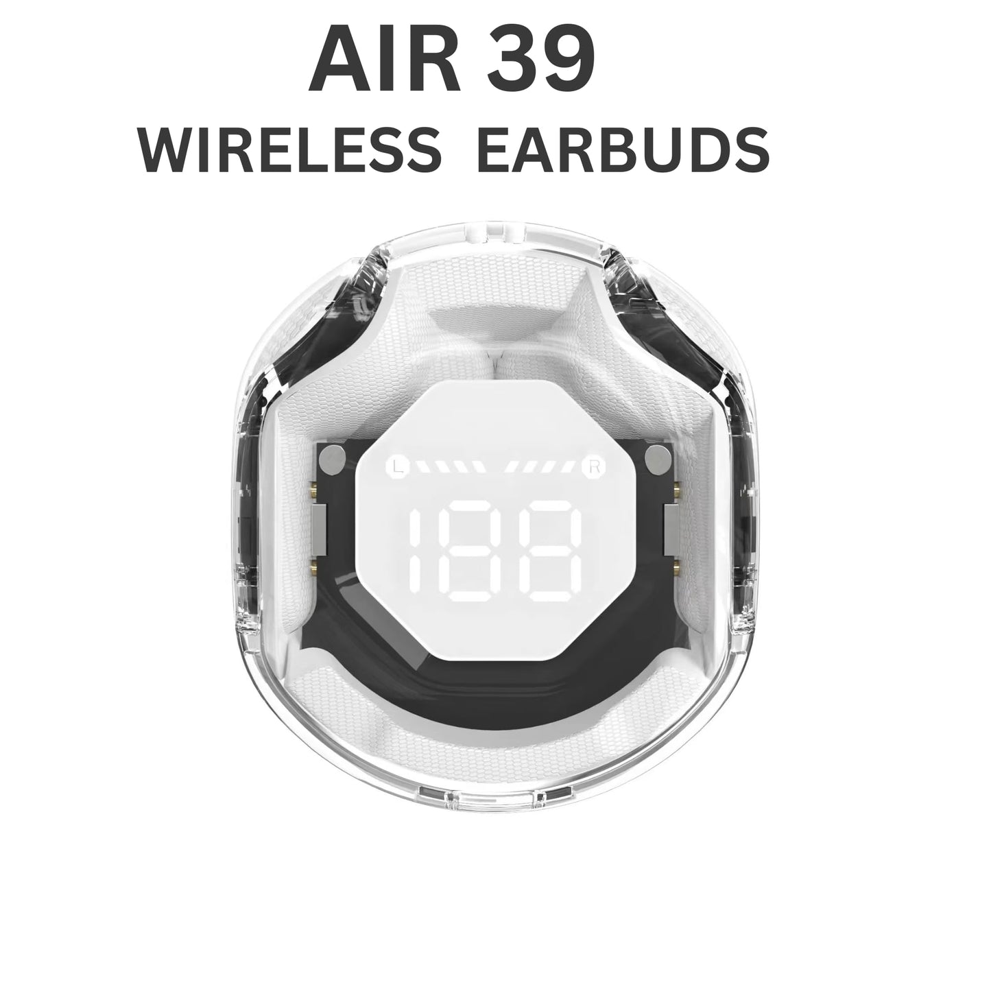 Air 39 Gaming Earbuds | Bluetooth 5.3 | ENC Technology | Display Crystal Transparent Case | Gadgets